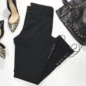 Anthropologie The Essential Slim Lace-Up Trousers